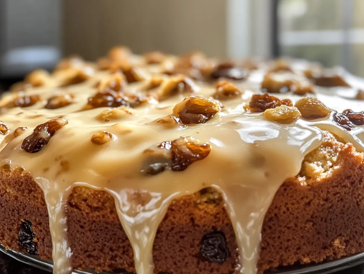 Bake the Best Moist & Flavorful Applesauce Cake finished dish