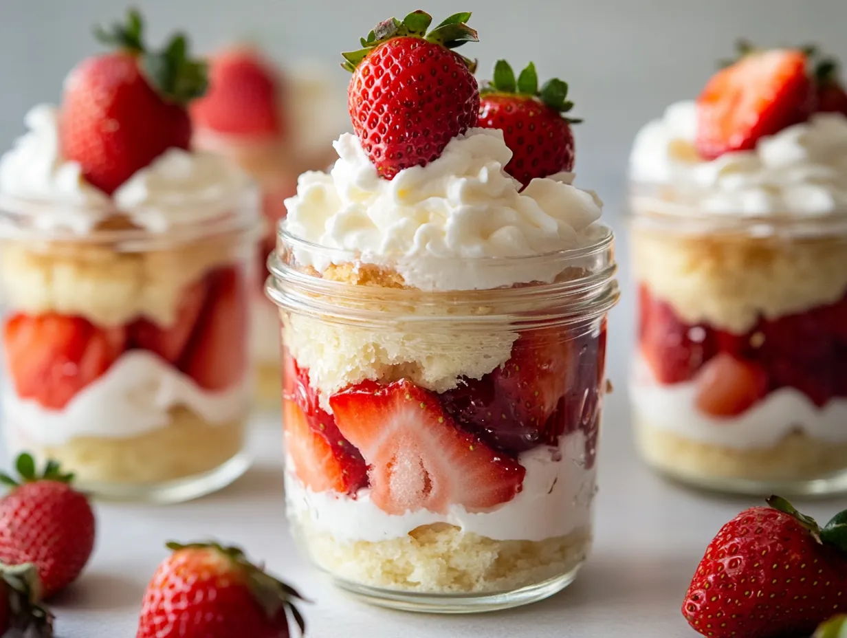 No-Bake Strawberry Shortcake Magic: Easy 30-Minute Dessert finished dish
