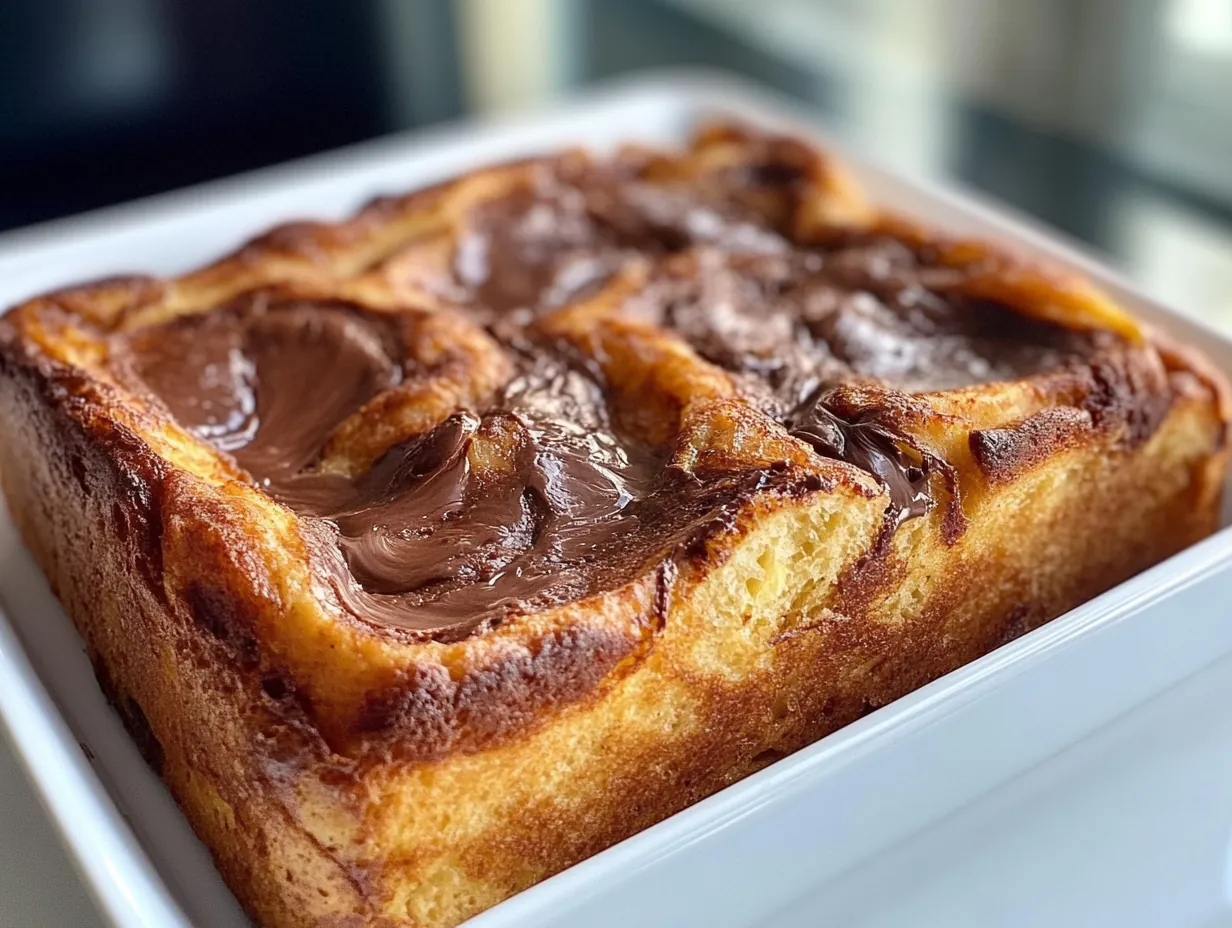 Nutella Swirl French Toast Bake: A Sweet Morning Comfort