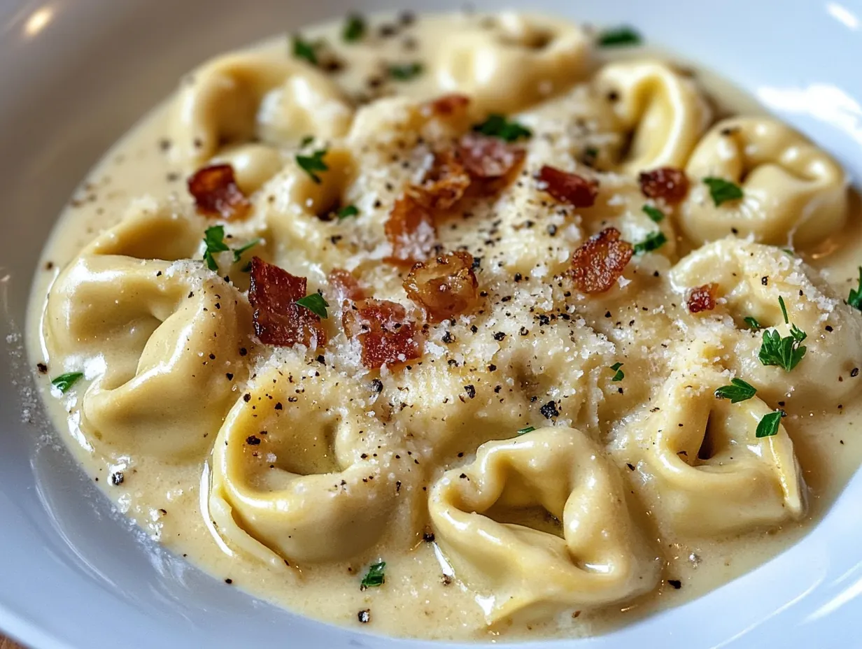 Quick Comfort: Your 30-Minute Tortellini Carbonara Secret step by step