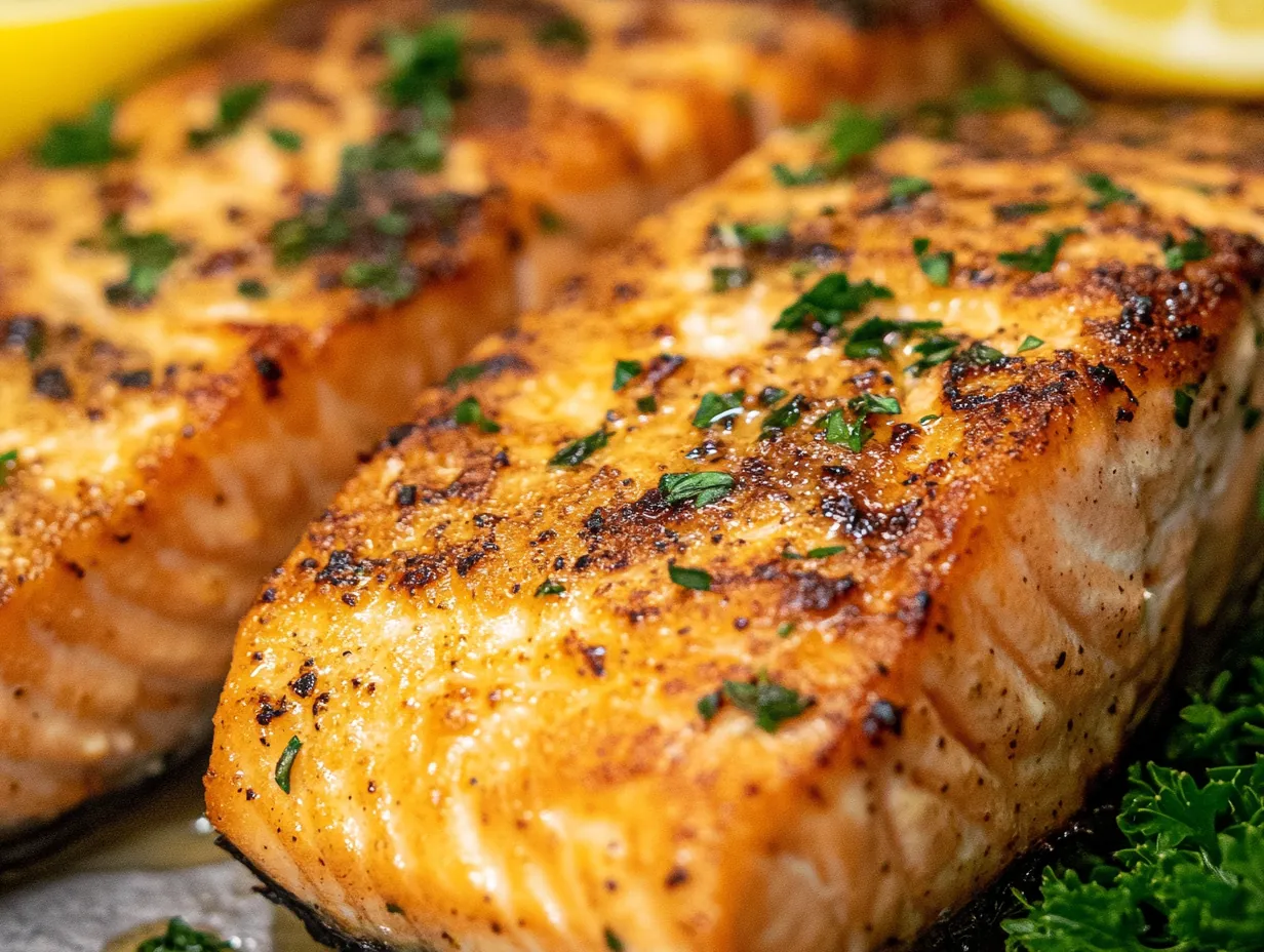 Quick & Flavorful Air Fryer Salmon: Your Easiest Dinner Yet finished dish