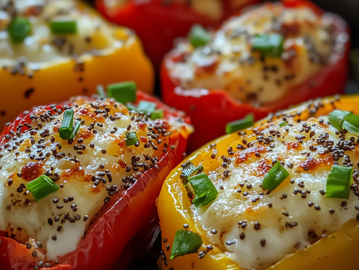 Savory Bites: Quick Cheese Stuffed Mini Peppers for a Protein Boost