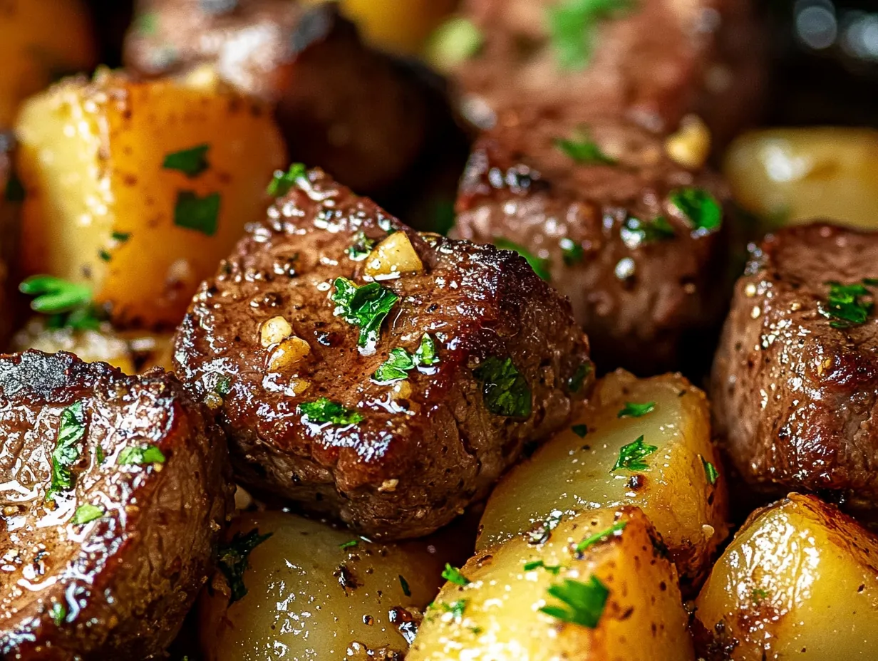 Sizzling Steak Bites & Potatoes: Your New Favorite Dinner Recipe finished dish